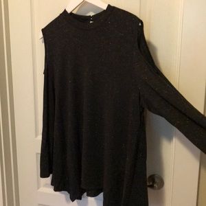 Black cold shoulder top by Style and Co.